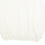SIMPLY BASIC PLUS Womens White Pullover Sweatshirt One Size Collared Vintage