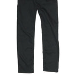 VANS Mens Cotton Blend Black Slim Slim Fit Trousers W26 L26 Zip Closure