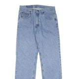 WRANGLER Mens Jeans Blue Regular Straight Denim Light W30 L32 Classic Fit Zip