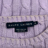 Ralph Lauren Jumper - XL Purple Cotton