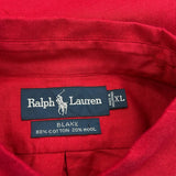 Blake Ralph Lauren Shirt - XL Red Cotton Blend