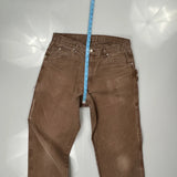 Dickies Carpenter Pants - 33W 34L Brown Cotton