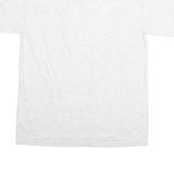 GILDAN Mens White Cotton Blend Graphic Polo Shirt M Short Sleeve Crew Neck