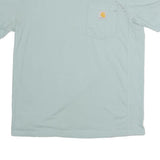 CARHARTT Mens Blue Pocket T-Shirt M Short Sleeve Crew Neck Workwear Casual