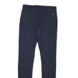 TOMMY HILFIGER Womens Polyester Blend Navy Slim Skinny Trousers W26 L30 Stylish
