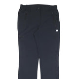Mens Polyester Blend Navy Blue Regular Fit Trousers W32 L32 Zip Closure