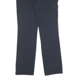 Mens Polyester Blend Navy Blue Regular Fit Trousers W32 L32 Zip Closure