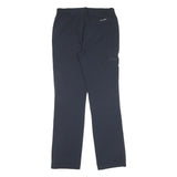 Mens Polyester Blend Navy Blue Regular Fit Trousers W32 L32 Zip Closure