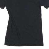 NIKE Womens Black & White Graphic T-Shirt S Short Sleeve V-Neck Logo Print