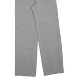 FINAL STAGE Womens Grey Regular Fit Straight Trousers W24 L30 Smart Casual