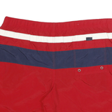 POLO SPORT RALPH LAUREN Mens Red & Navy Sports Casual Shorts M W36 Swimwear