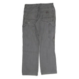 DICKIES Mens Cotton Grey Regular Straight Trousers W32 L29 Workwear Durable
