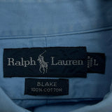 Blake Ralph Lauren Shirt - Large Blue Cotton