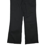 DICKIES Womens Black Regular Fit Straight Leg Trousers W36 L31 Zip Cotton Blend