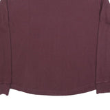 GAP Mens Maroon Plain Cotton Blend Thermal Jumper Crew Neck Basic Knit XL Casual