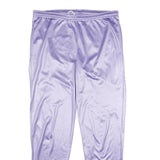 Womens Purple Joggers Slim Fit Tapered Leg M W34 L32 Drawstring Waist Pockets