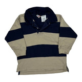 Age 24 Months Mc Kids Striped Rugby Shirt - XS Beige Cotton