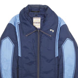 MCGREGOR Mens Navy & Blue Zip Jacket M Polyamide Colourblock Stylish Casual