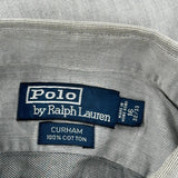 Polo By Ralph Lauren Shirt - Large Gray Cotton