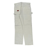 Dickies Carpenter Trousers - 31W 31L White Cotton