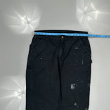 Carhartt Carpenter Trousers - 34W 30L Black Cotton