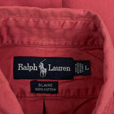 Blaire Ralph Lauren Shirt - Large Red Cotton