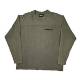 Harley Davidson Long Sleeve T-Shirt - Large Green Cotton