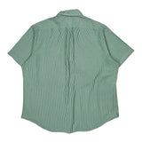 Ralph Lauren Striped Short Sleeve Shirt - 2XL Green Cotton