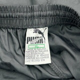 Red Accents Puma Track Pants - XL Black Nylon