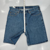 Levis Denim Shorts - 36W 10L Blue Cotton