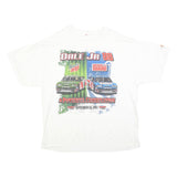 Mens White Dale Jr 88 NASCAR Graphic T-Shirt XL Short Sleeve Crew Neck Racing