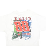 Mens White Dale Jr 88 NASCAR Graphic T-Shirt XL Short Sleeve Crew Neck Racing