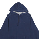 STARTER Mens Navy Blue Hoodie L Cotton Blend Pullover Casual