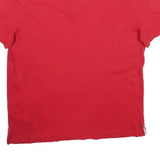 TOMMY HILFIGER Mens Red & Navy Polo Shirt Short Sleeve M Classic Cotton Blend