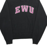 WIDEWORLD SPORTSWEAR Womens Black Hoodie 2XL Cotton Blend Pullover EWU Logo
