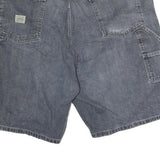 WRANGLER Mens Denim Grey Casual Shorts L W36 Carpenter Style Cotton Workwear
