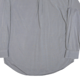 TOMMY HILFIGER Mens Grey Button Down Shirt M Classic Cotton Blend Casual