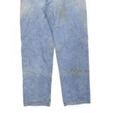 CARHARTT Mens Relaxed Blue Denim Light Jeans W36 L34 Distressed Pocket Zip
