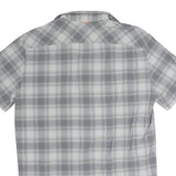 MAMMUT Mens Grey Shirt Short Sleeve Collared Check S Lightweight Outdoor Top