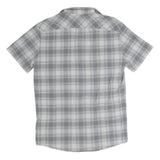 MAMMUT Mens Grey Shirt Short Sleeve Collared Check S Lightweight Outdoor Top
