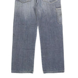 CAPE Mens Relaxed Blue Denim W34 L30 Cotton Blend Zip Pockets Casual Workwear