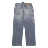 CAPE Mens Relaxed Blue Denim W34 L30 Cotton Blend Zip Pockets Casual Workwear