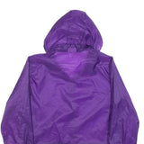 JACK WOLFSKIN Womens Purple Hooded Windbreaker Jacket XL Nylon Outdoor Zip