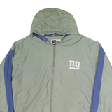 PUMA Mens Grey & Blue Giants Hooded Zip Jacket XL Polyester Sportswear Casual