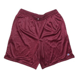 CHAMPION Mens Shorts Maroon Casual L W32 Sports Logo Mesh Fabric