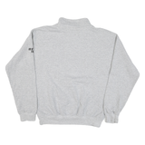 GILDAN Mens Grey Redwood Volleyball Varsity 1/4 Zip Sweatshirt M Casual Sports