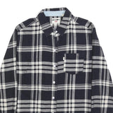 LEVI'S Womens Black & Grey Check Shirt XS Cotton Button Front Casual