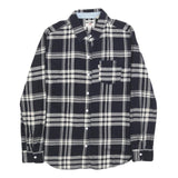 LEVI'S Womens Black & Grey Check Shirt XS Cotton Button Front Casual