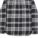 LEVI'S Womens Black & Grey Check Shirt XS Cotton Button Front Casual