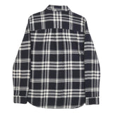 LEVI'S Womens Black & Grey Check Shirt XS Cotton Button Front Casual